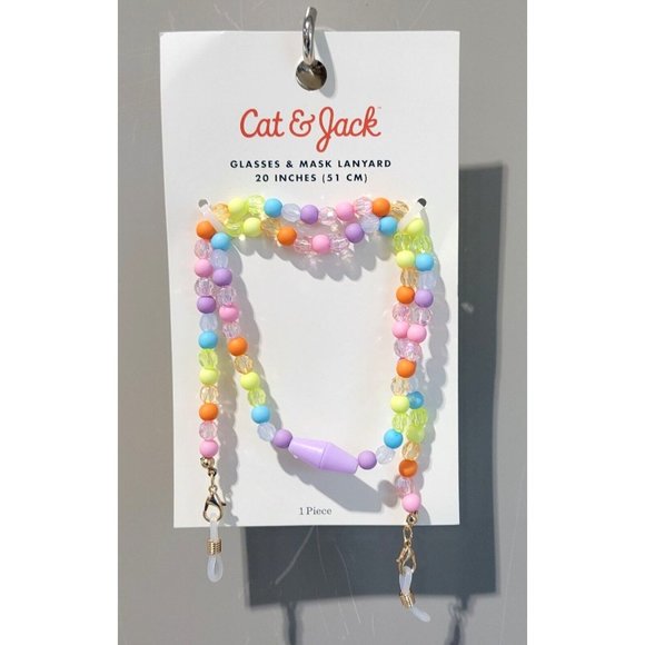 Cat & Jack Other - Cat & Jack Girls' Multi Color Beaded Sunglasses Glasses Lanyard 20" Length